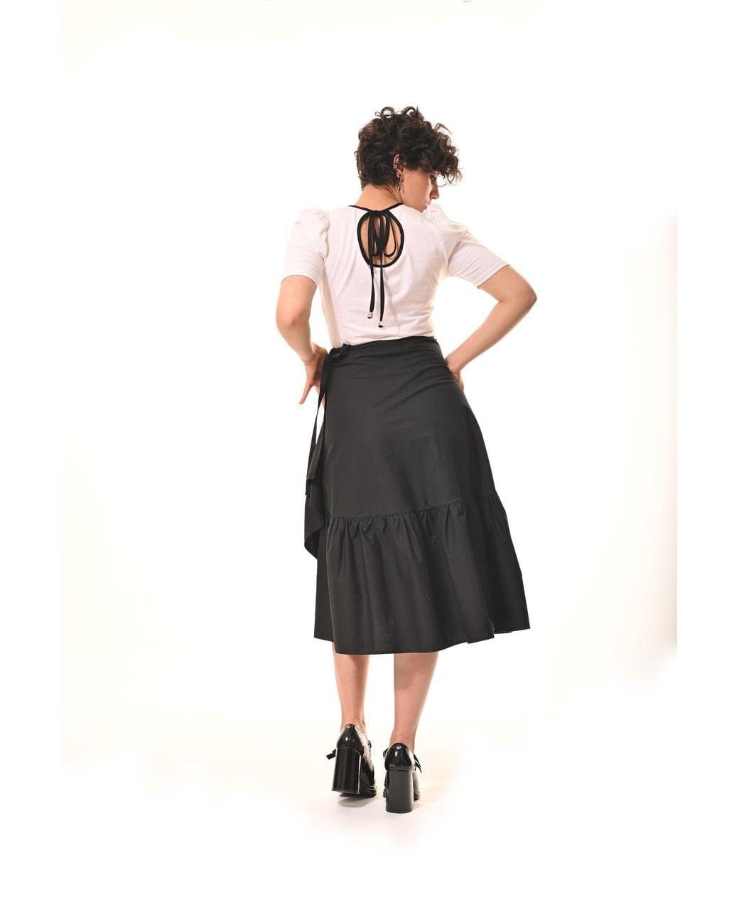 Frock Tales Gray Belle Top With Scoop Neck