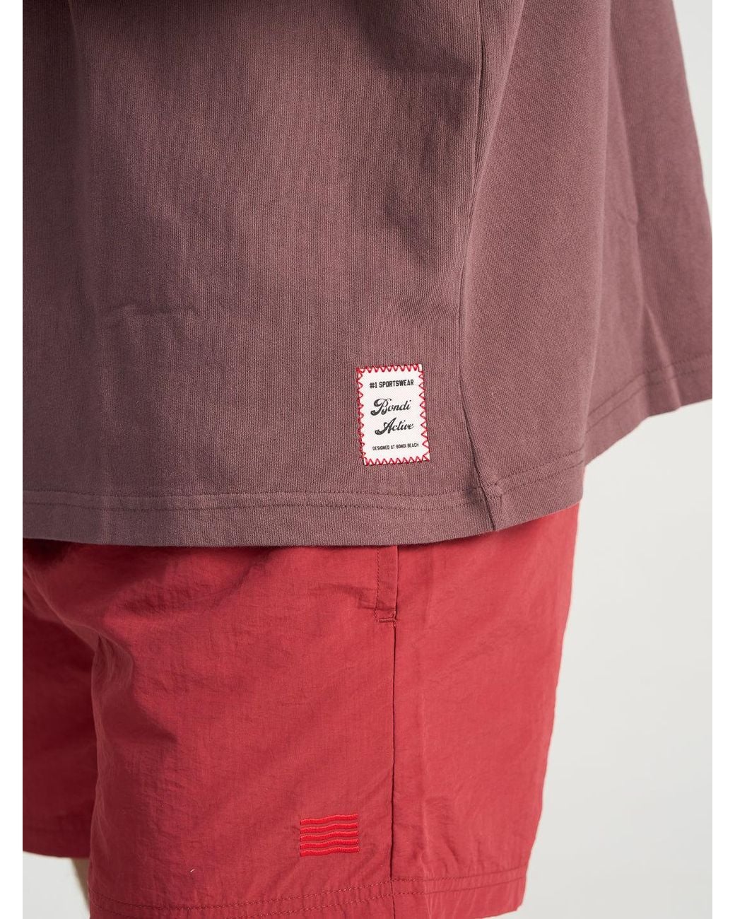 Bondi Active Red Neutrals Forma Inhale Exhale Tee for men