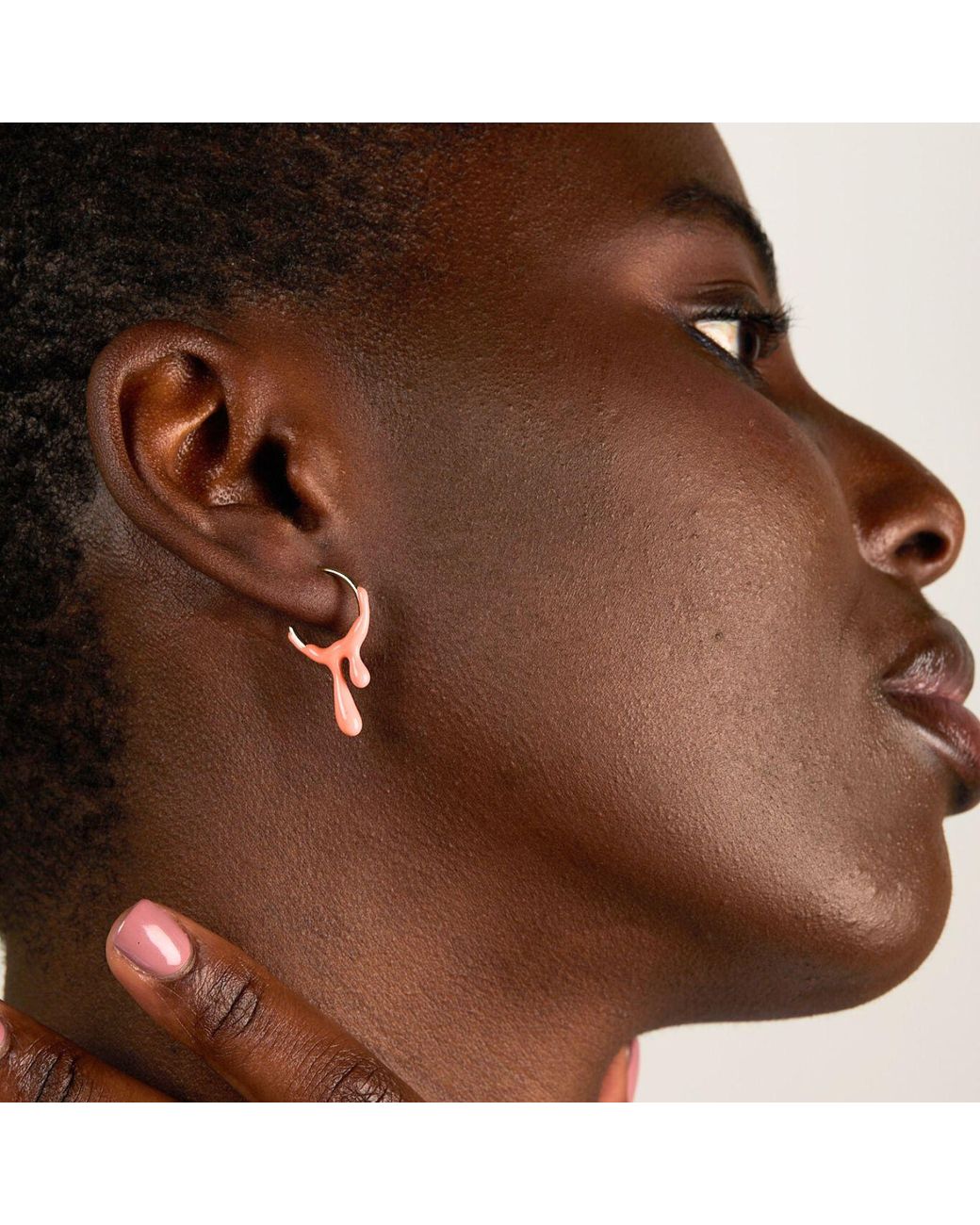 Dolcetto Designs Metallic Gelato Tangerine Hoop
