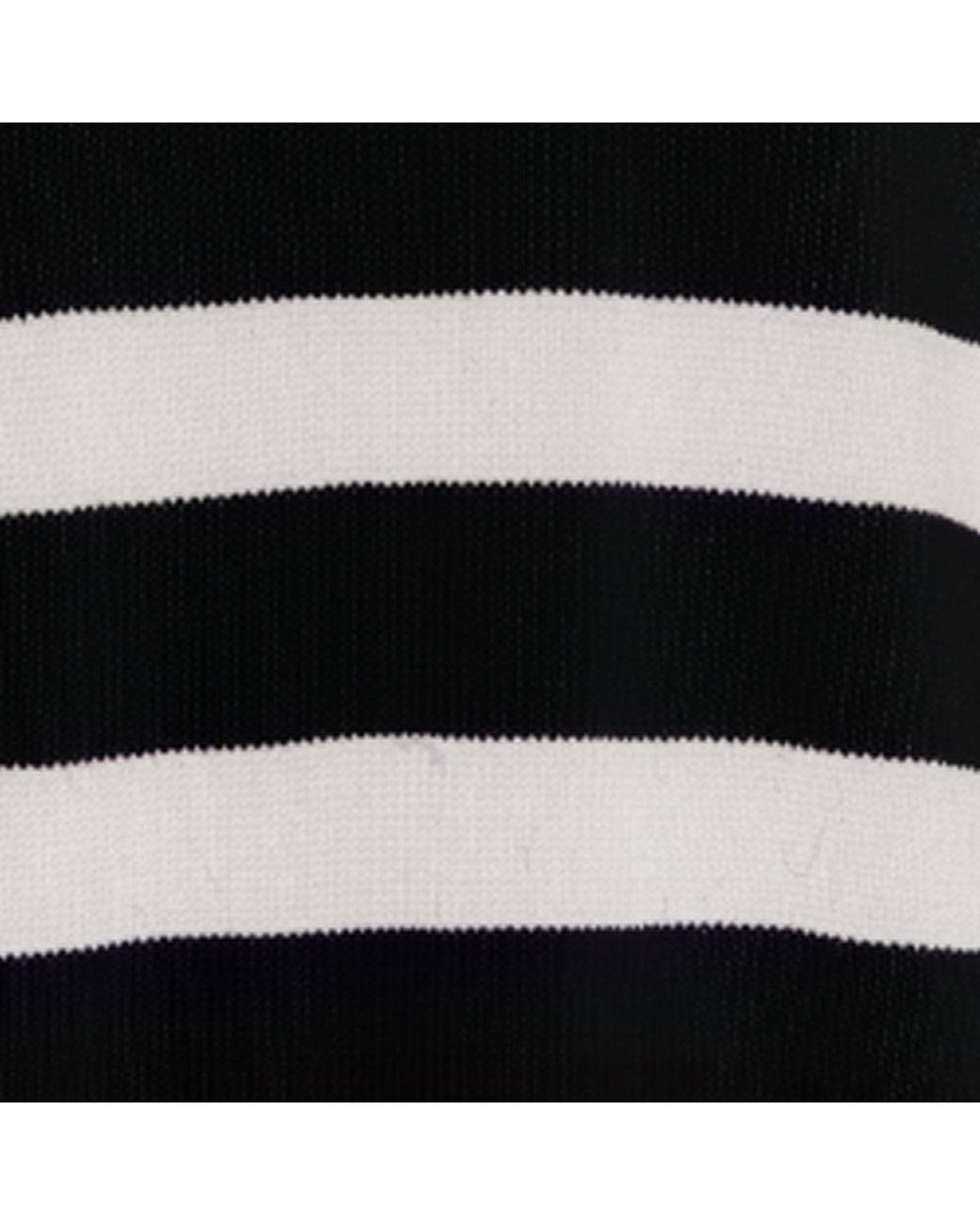 SALANIDA Black Marina Striped 100% Merino Sweater
