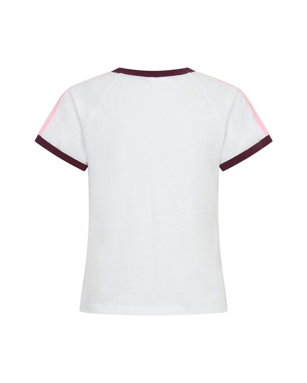 Bondi Active White Forma Varsity Ringer Tee