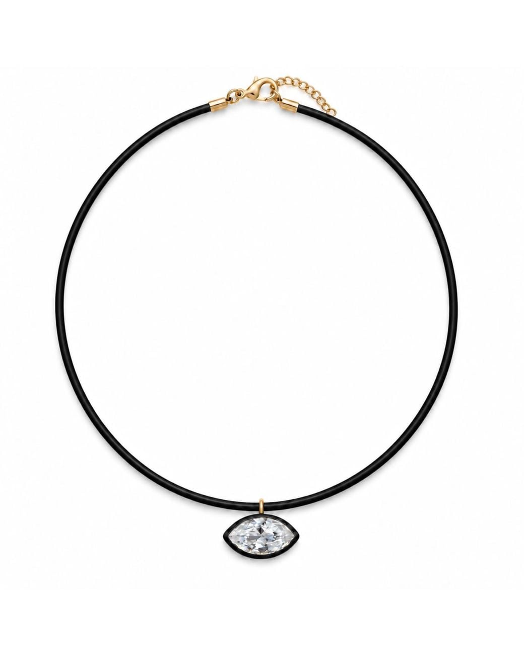 SHYMI Metallic Color Cord Pendant Necklace