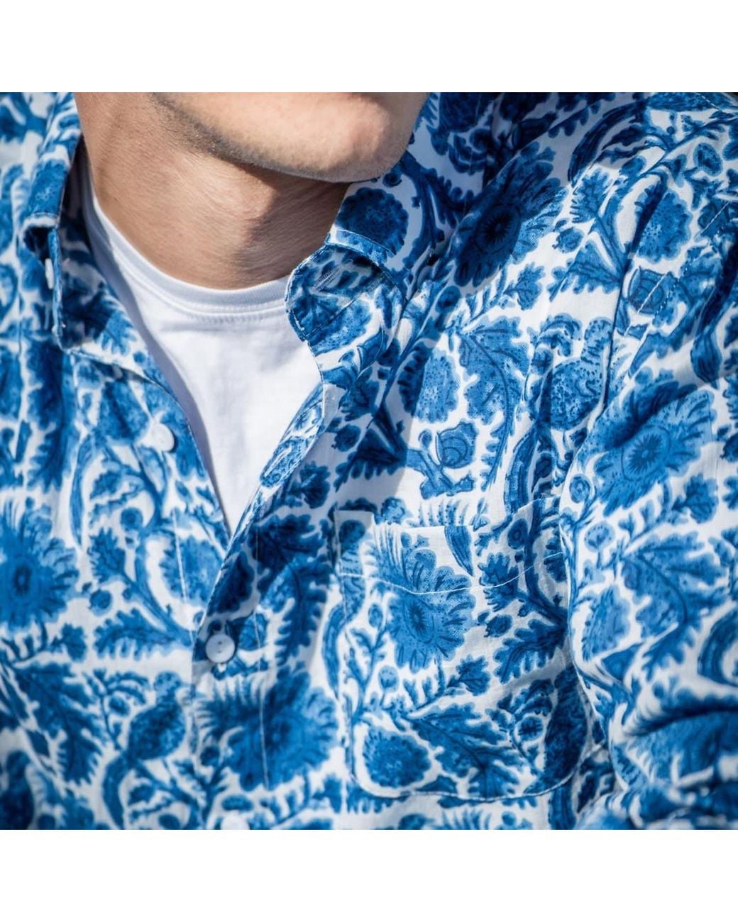 Jago's Tribe Blue Game Shirt for men