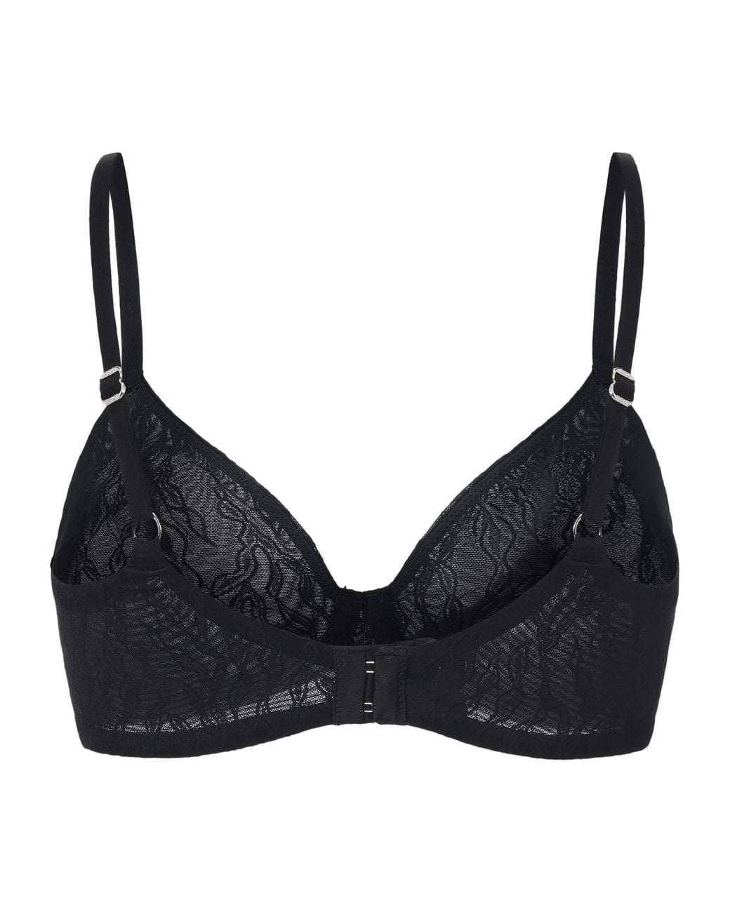 Amour D'agnette Black Julie Molded Lace & Mesh T-Shirt Bra