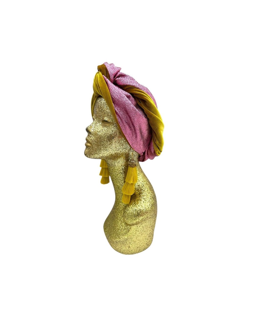 Julia Clancey Yellow Snazzy Golden Fizz Swinglette Turban