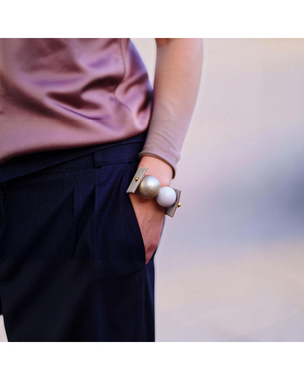 Svetlana Vukov Black Duo Sphere Bracelet
