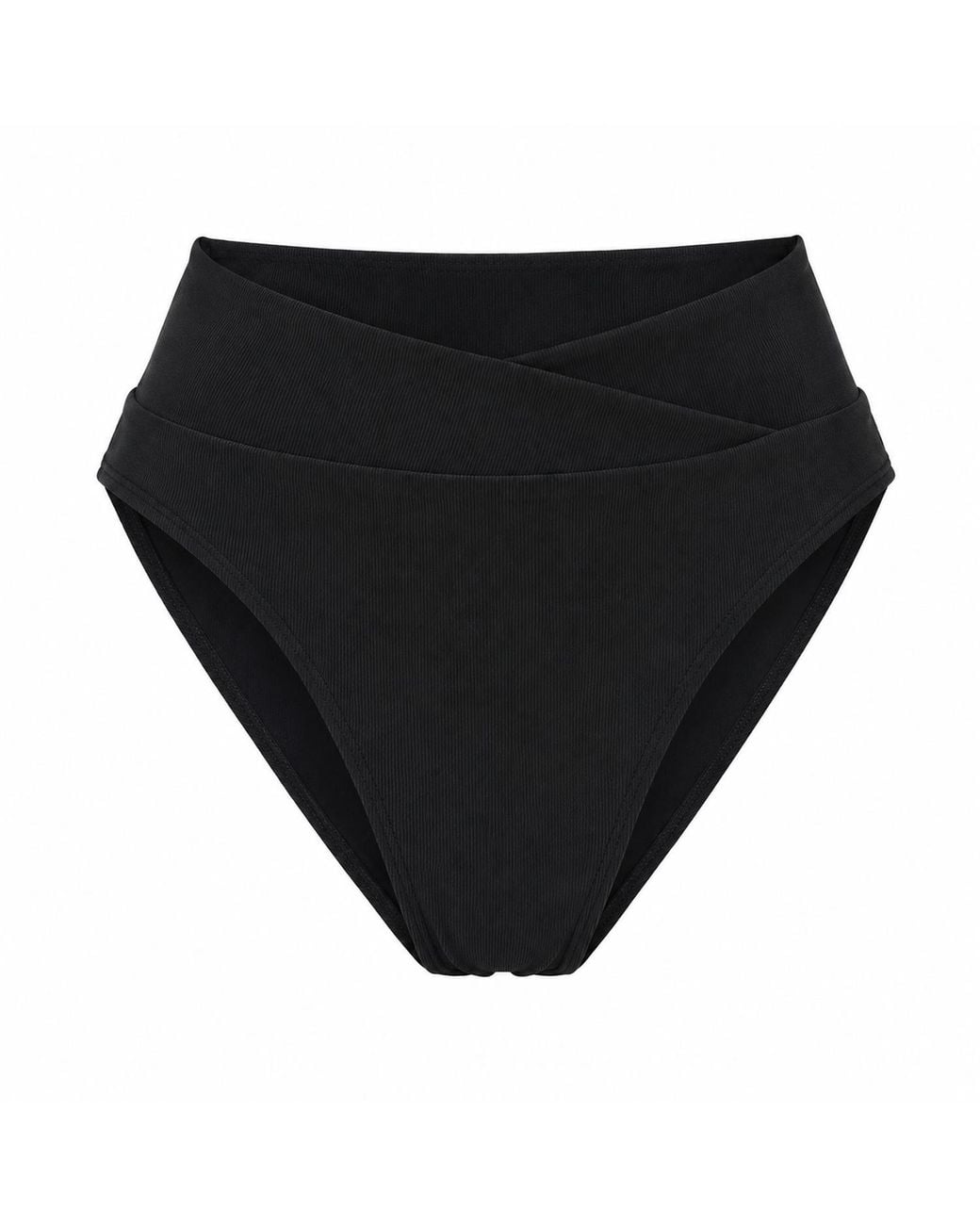 Plivati Black Bianca High Waist Bikini Bottom