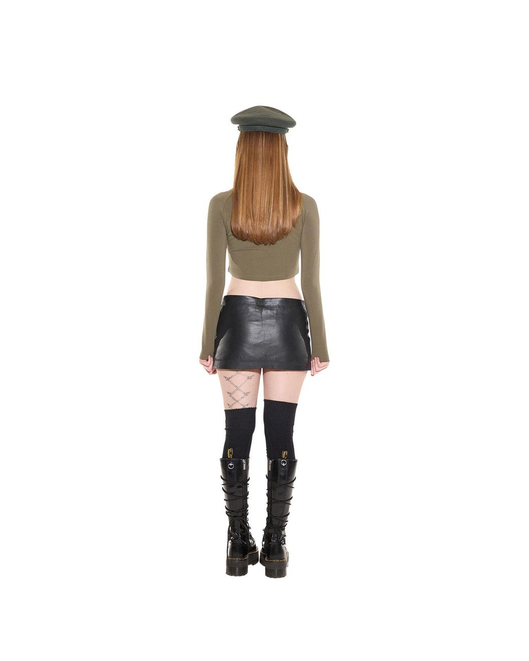 Come on Black Stranger Leather Mini Skirt