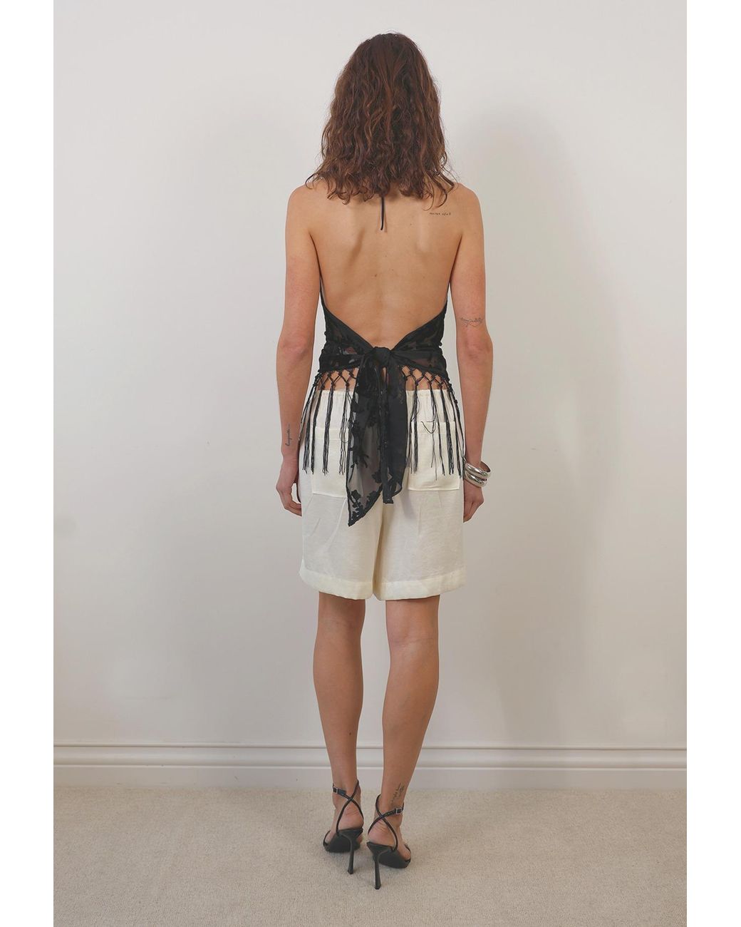 Tohen Black Astley Scarf Top 1