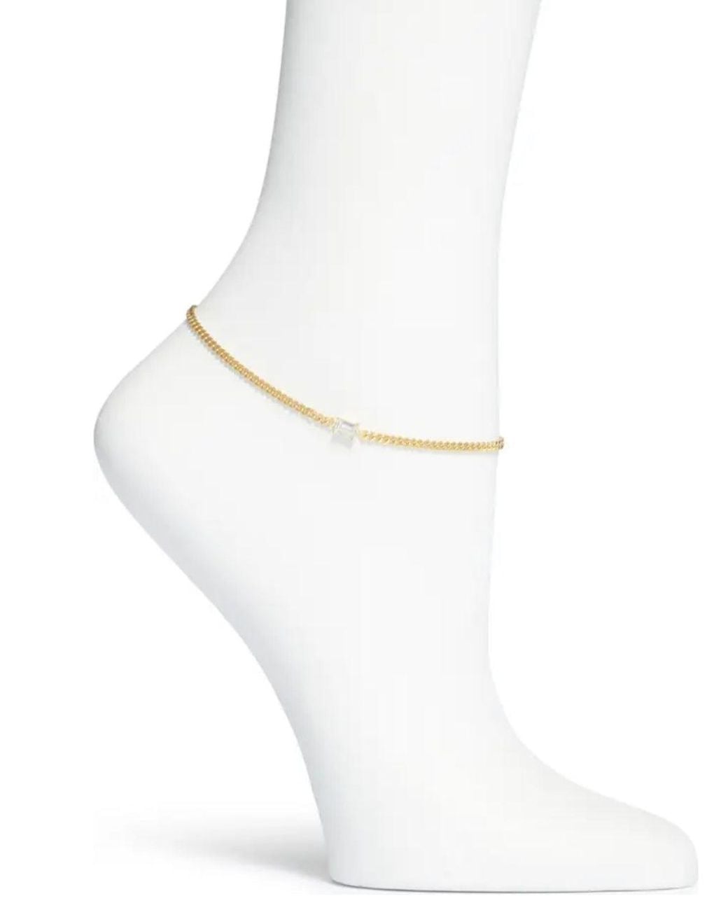 SHYMI White Curb Chain With Stone