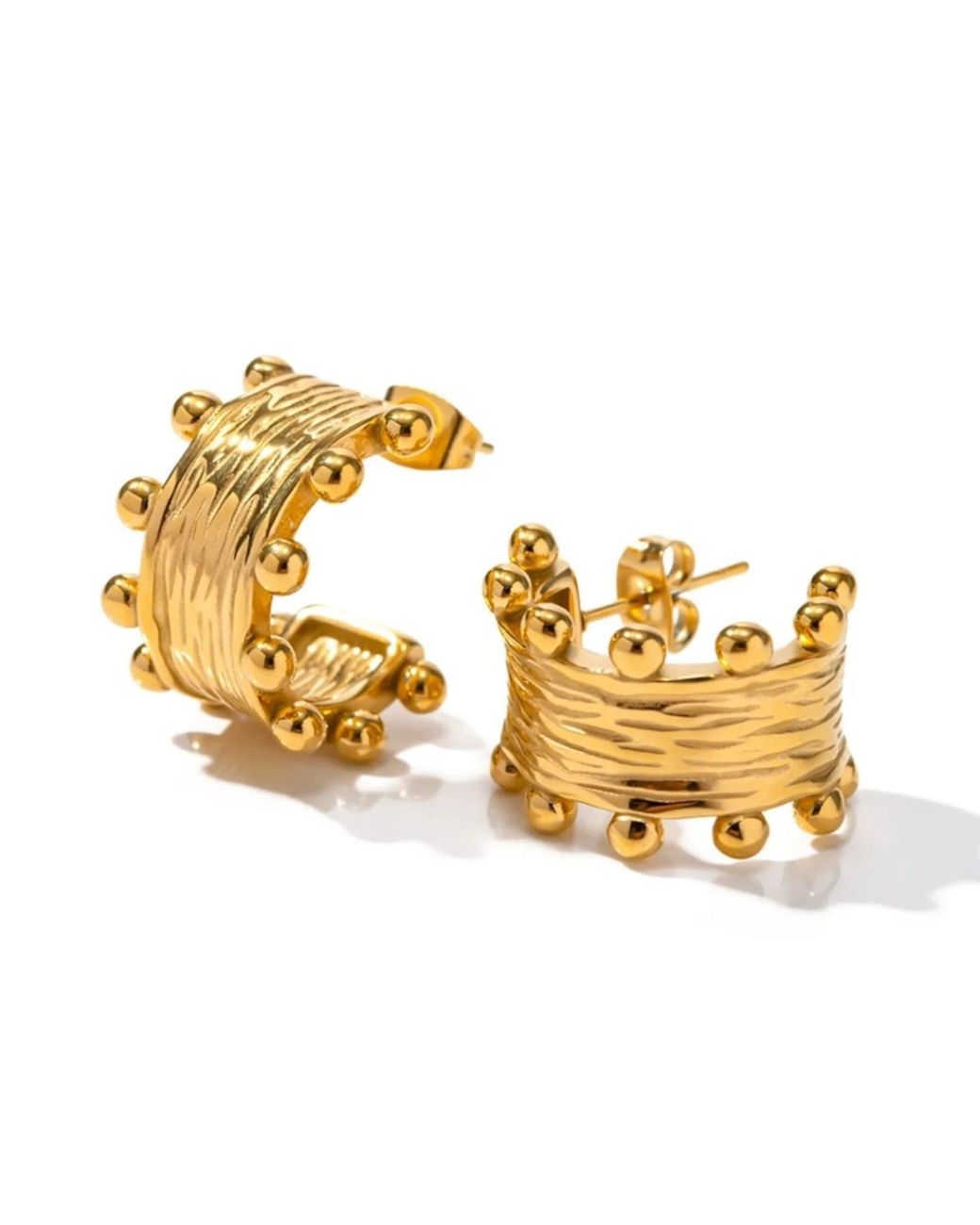 Kybele Studio Metallic Roman Hoops