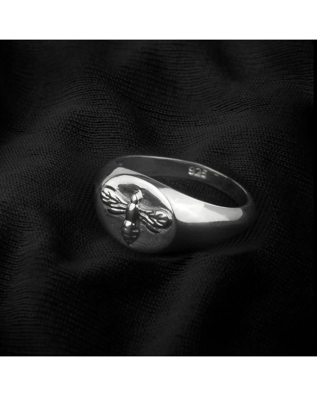 The Jewellery Store London Metallic Bee Signet Ring