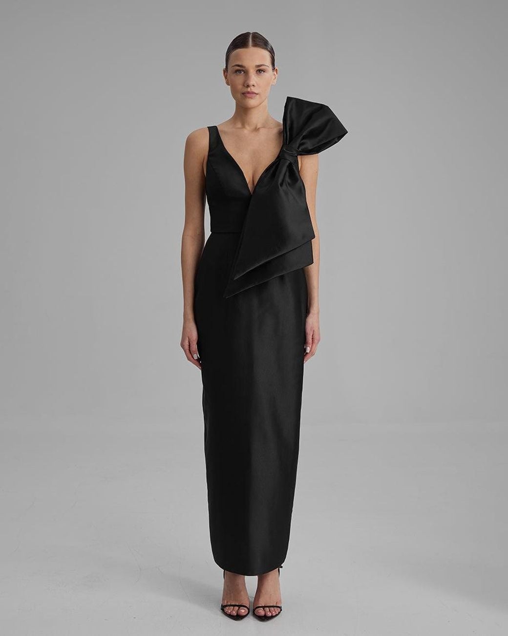 Baé Special Moments Black Ava Dress + Side Bow