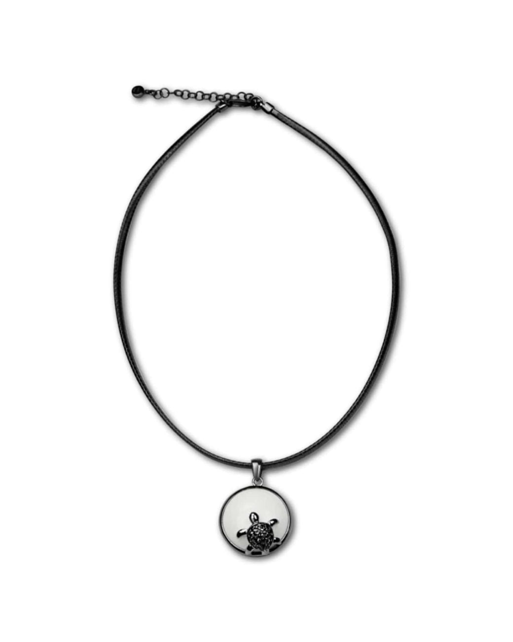 Bellus Domina Metallic Sterling And Turtle Necklace