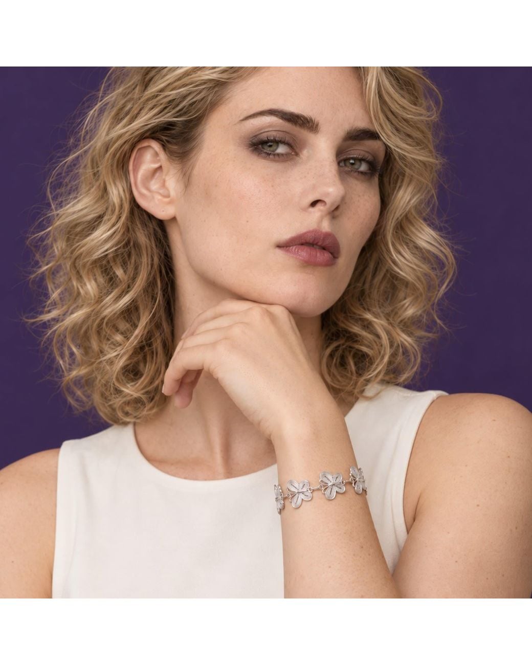 Yieon Metallic Butterfly Fine Filigree Bracelet