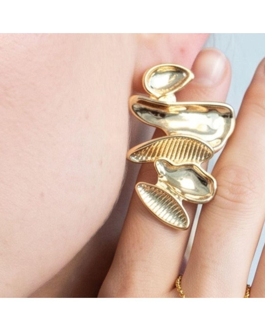 Uchi and Soto Metallic Kin Sculptural Earrings
