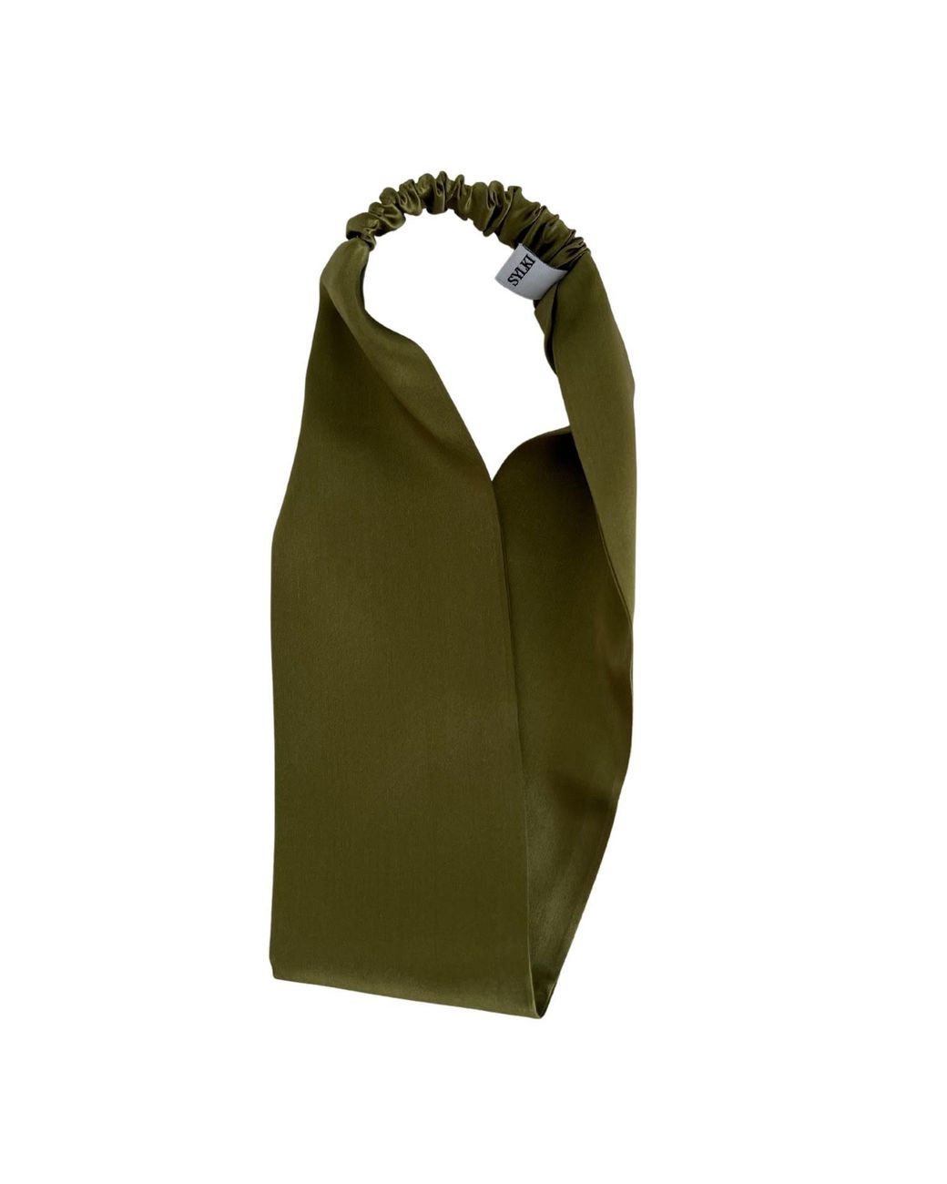 Sylk Green Silk Wide Headband