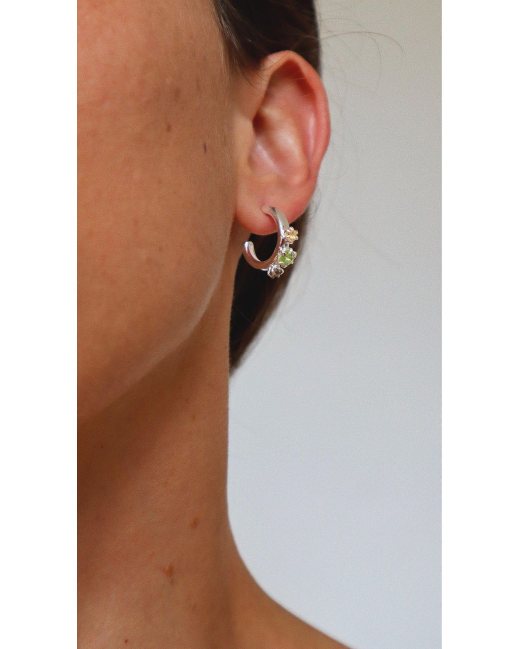 Gem Island Metallic Aura Earrings