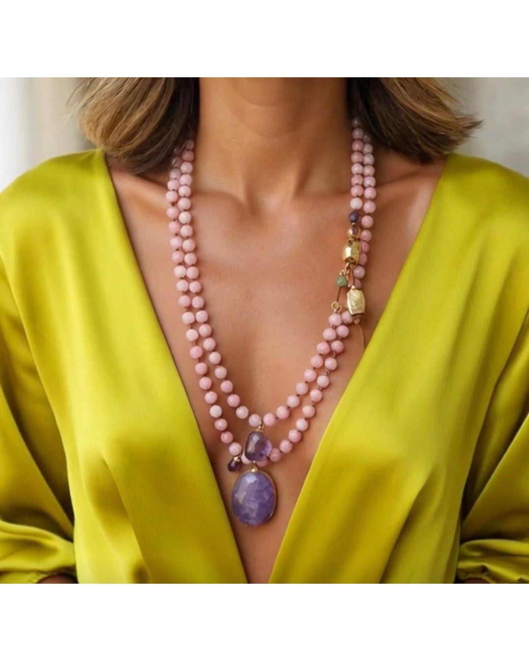 Persia Dona Jewelry Red Amethyst Dream Necklace
