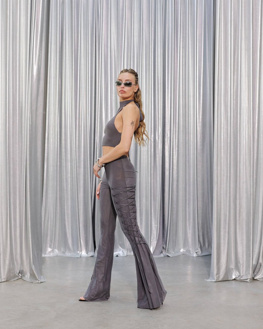 Khéla the Label Gray No Introduction Pants