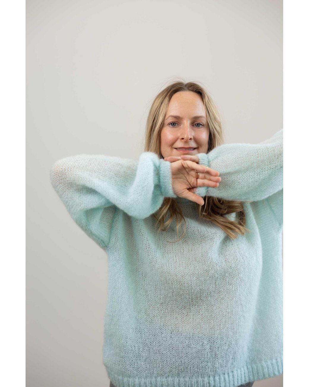 SALANIDA Blue Melody Mohair Jumper