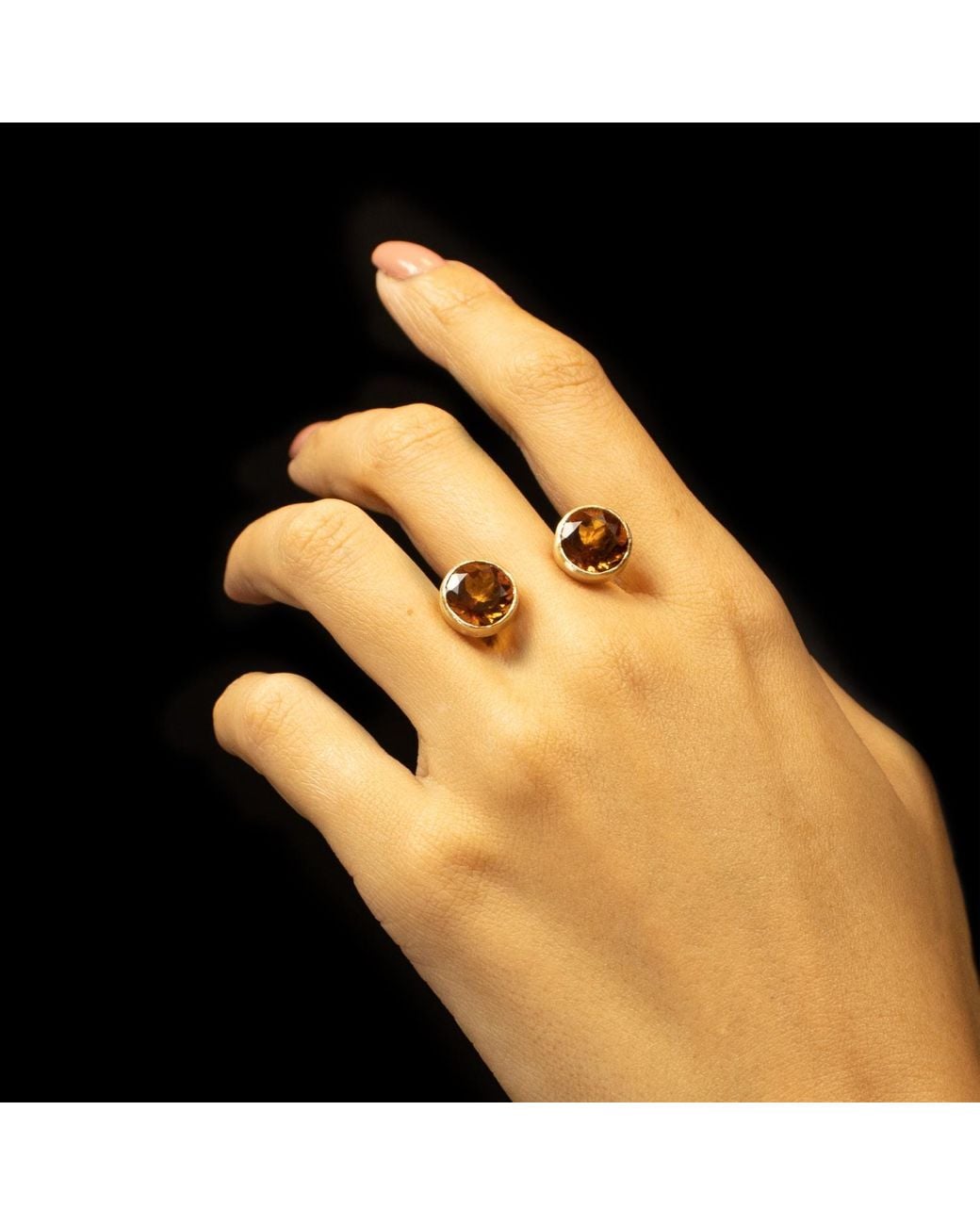Gabriella Alicia White Madeira Citrine Ring