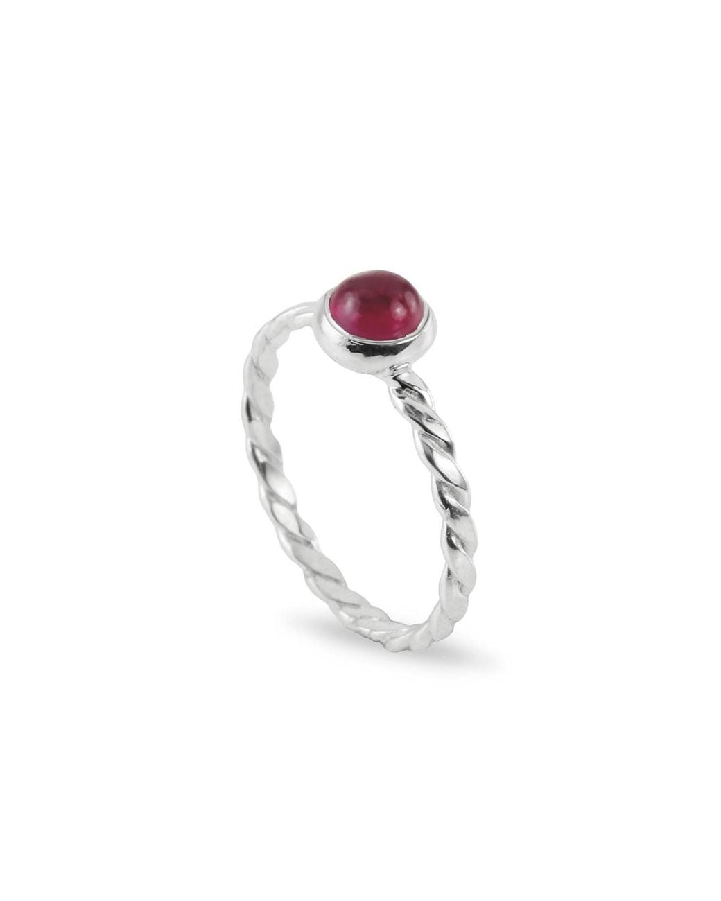 The Jewellery Store London Pink July Birthstone Ring