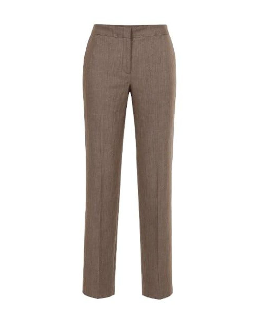 Conquista Brown Linen Pants