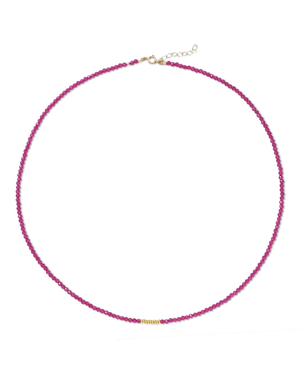 Bombyx House Red Tiny Ruby Cluster Necklace