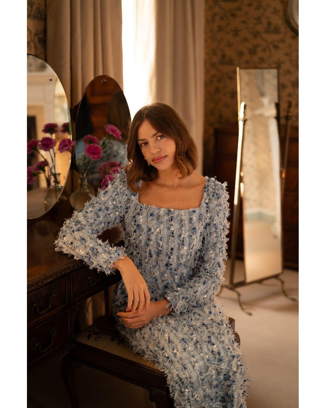 Hortons England Blue Serena Dress