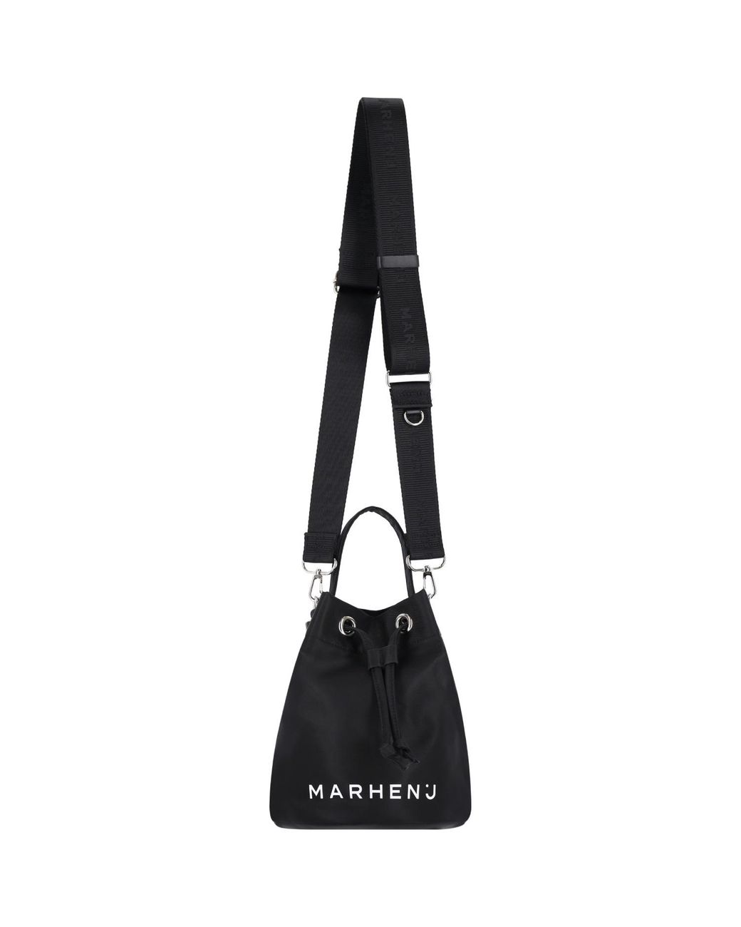 MARHEN.J Black Recycled Nylon Bucket Bag