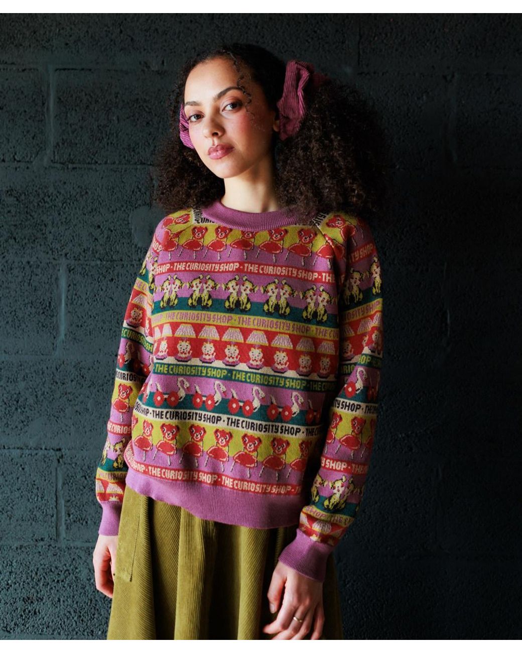 Mabli Red Curiosities Pullover