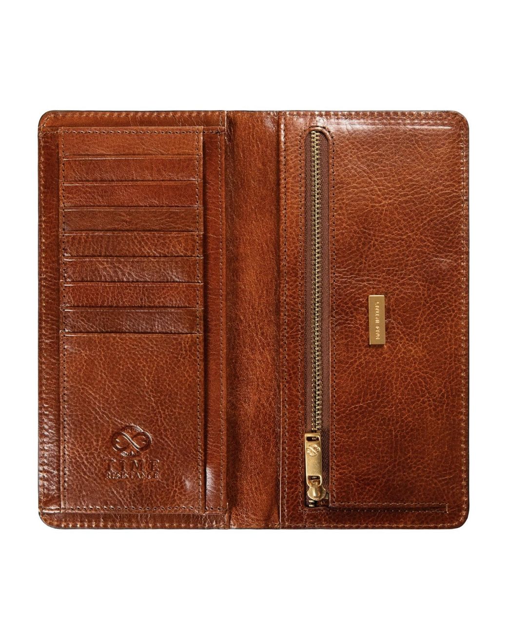 Time Resistance Brown A Coat Wallet for men