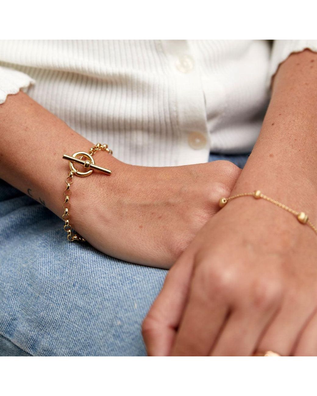 Auree Jewellery Metallic Fernshaw T-Bar Belcher Bracelet