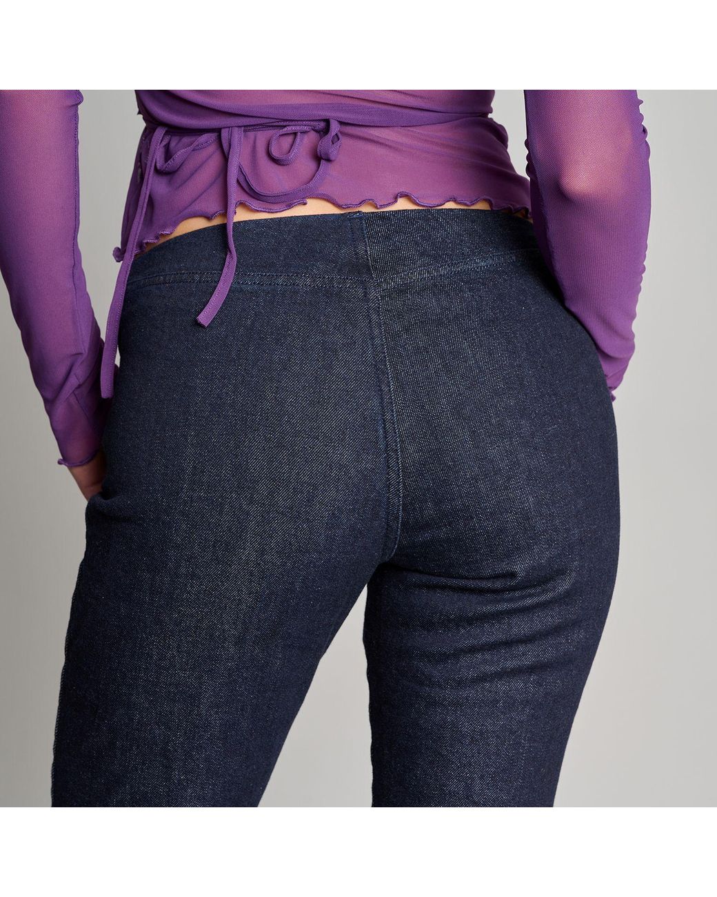 Love and Nostalgia Blue Little Denim Trouser – Deep Ink Wash