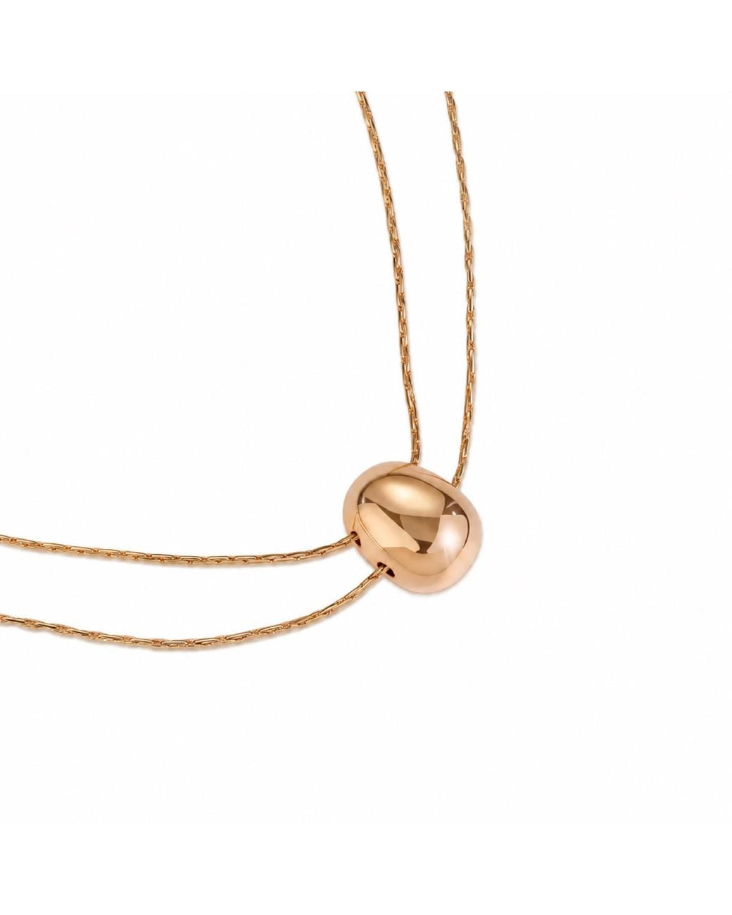 Lagomist Metallic Coffee Bean Necklace