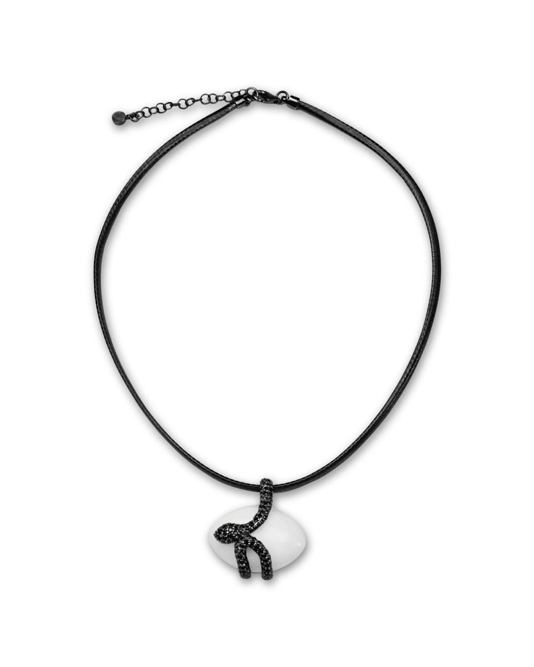 Bellus Domina Metallic Sterling And Snake Necklace