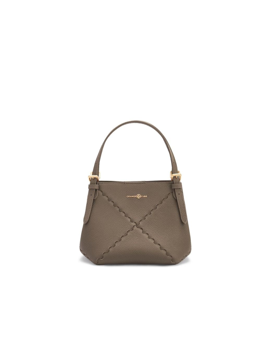 Orange Cube Gray Dusk Mosaic Mini Tote