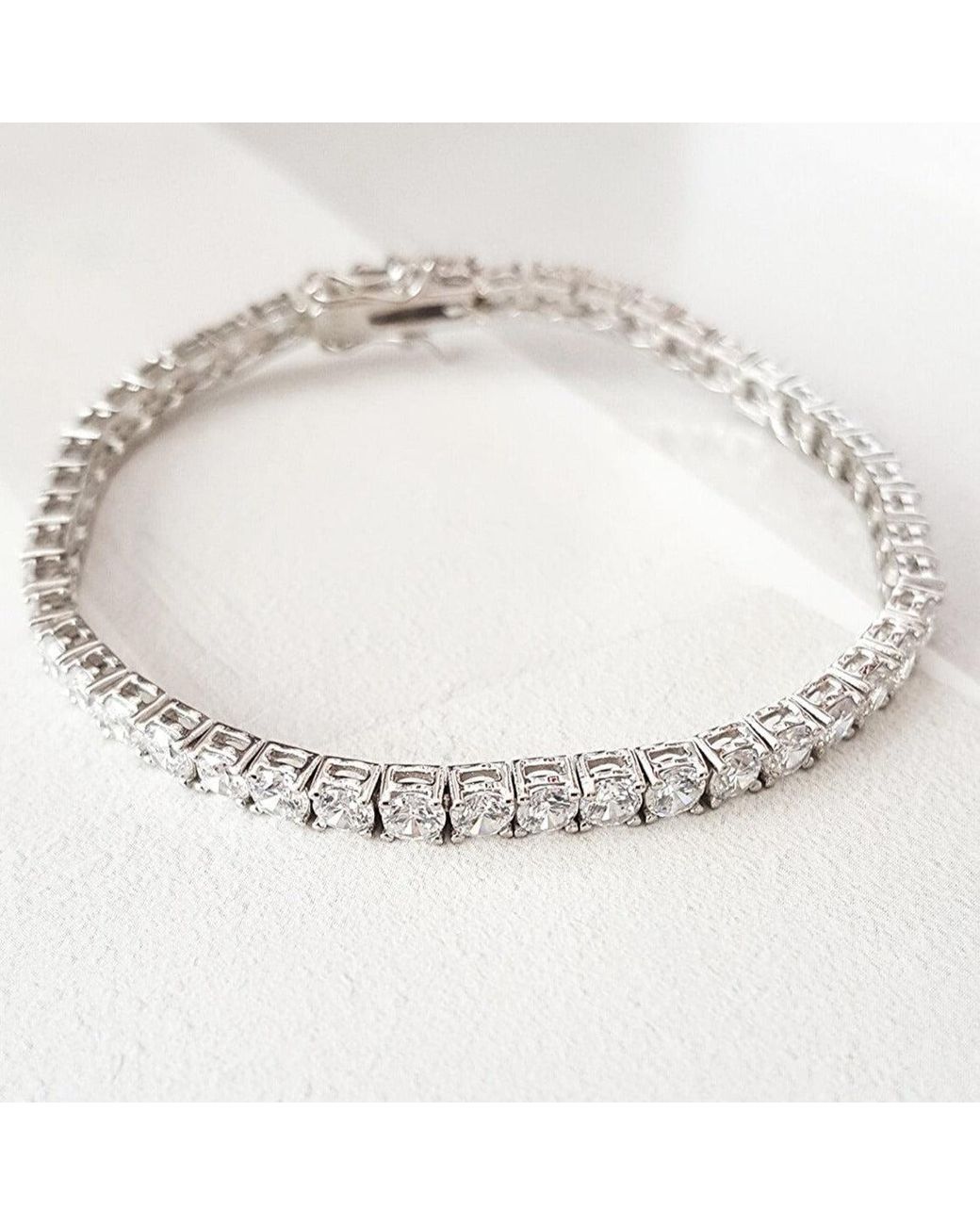 Spero London Black Sterling Tennis Bracelet