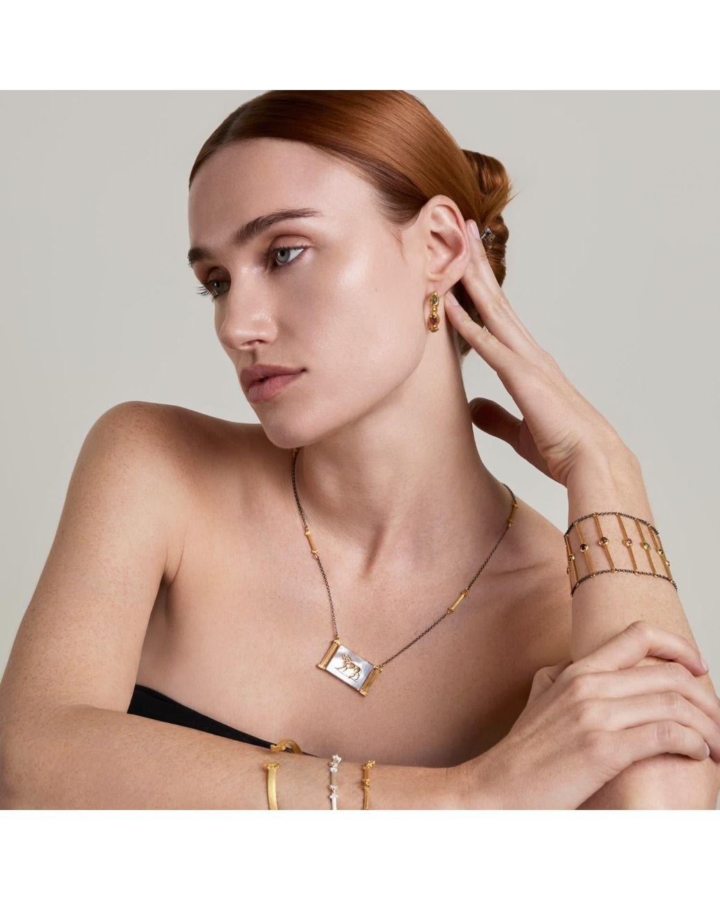 Ece London Metallic The Celestial Ii Earrings