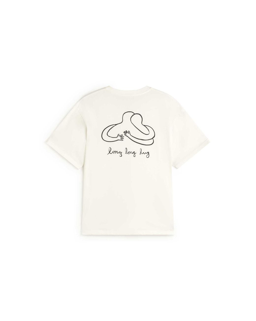 Thinking Mu White Hug Aaron Long T-Shirt for men