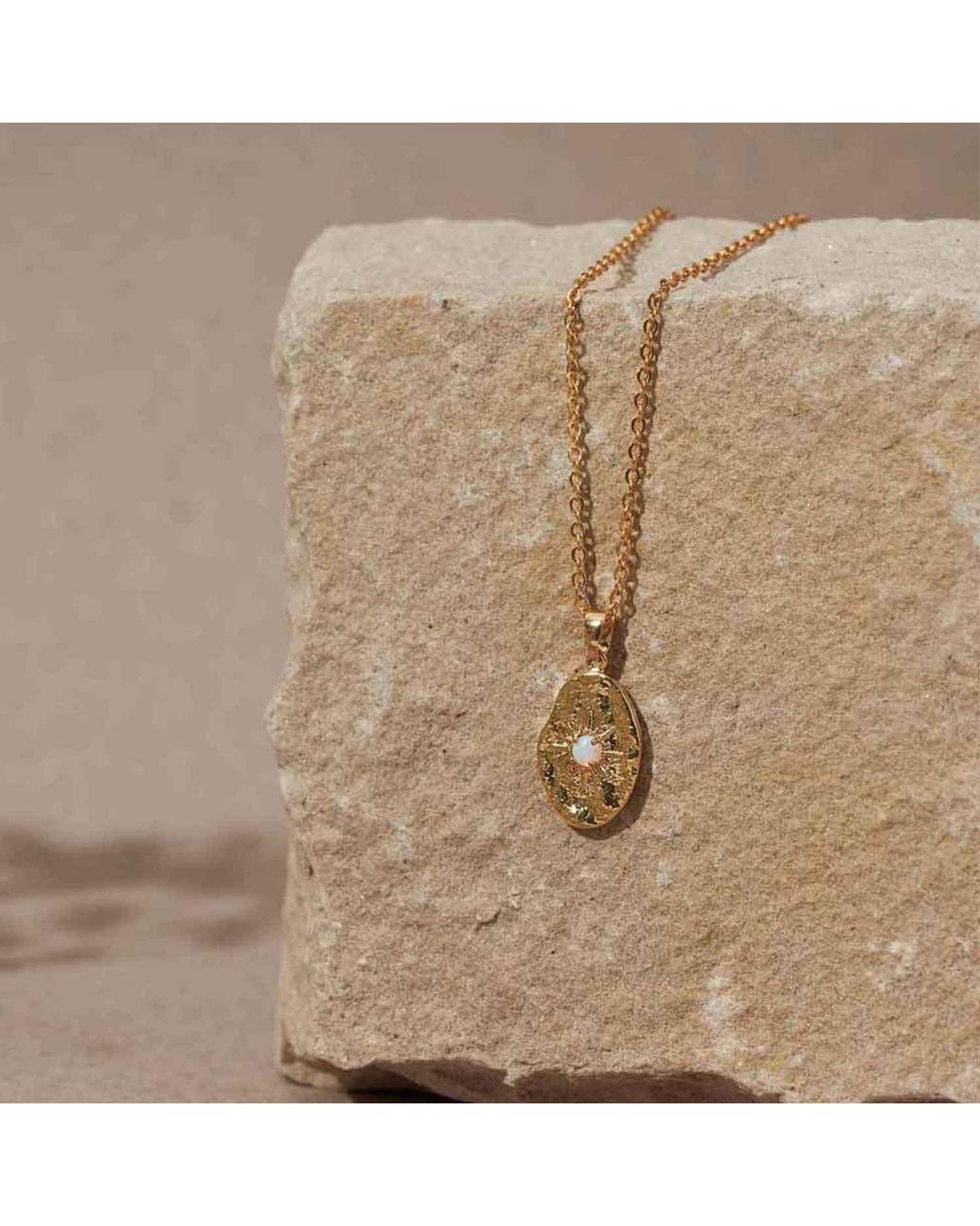 Formation Co. Jewellery Metallic Eros Opal Necklace