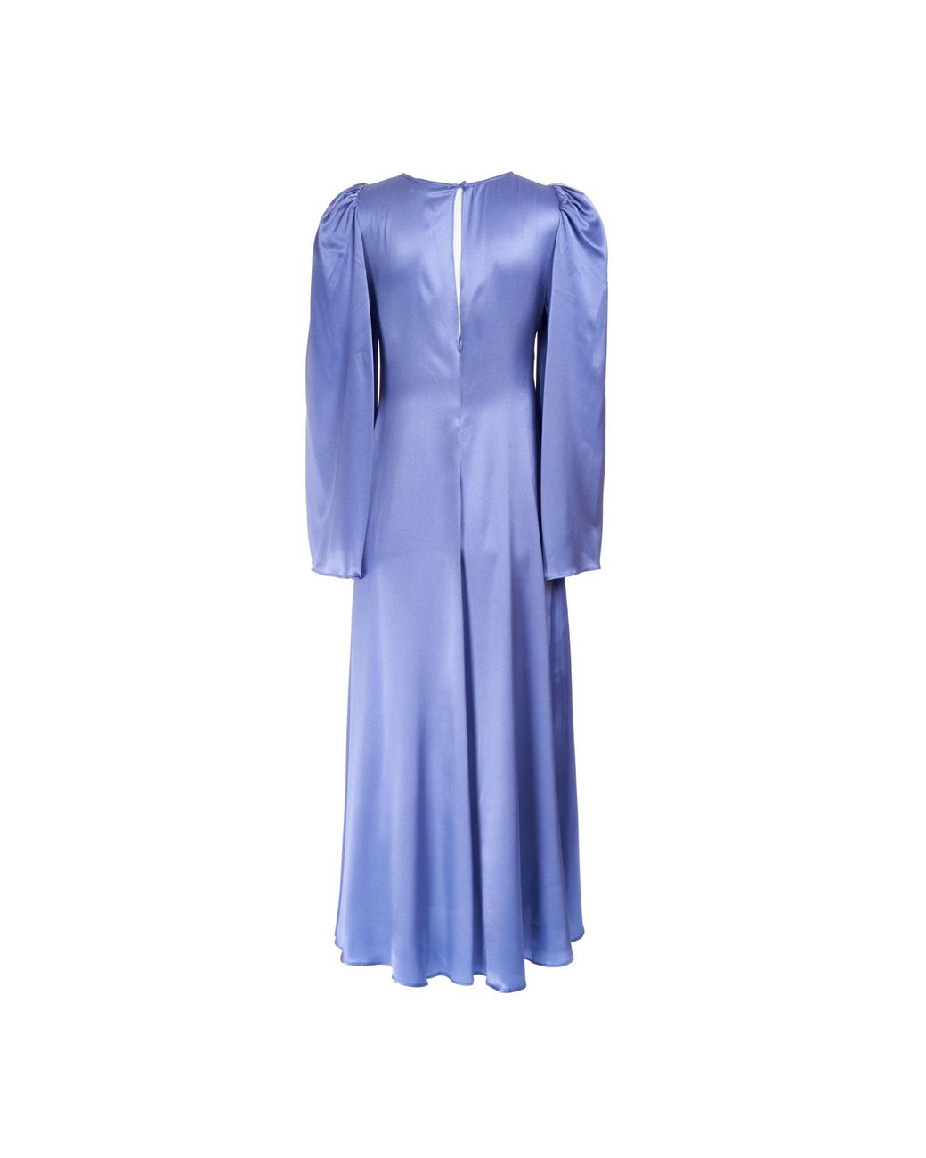 Sofia Tsereteli Blue Silk Flare Dress