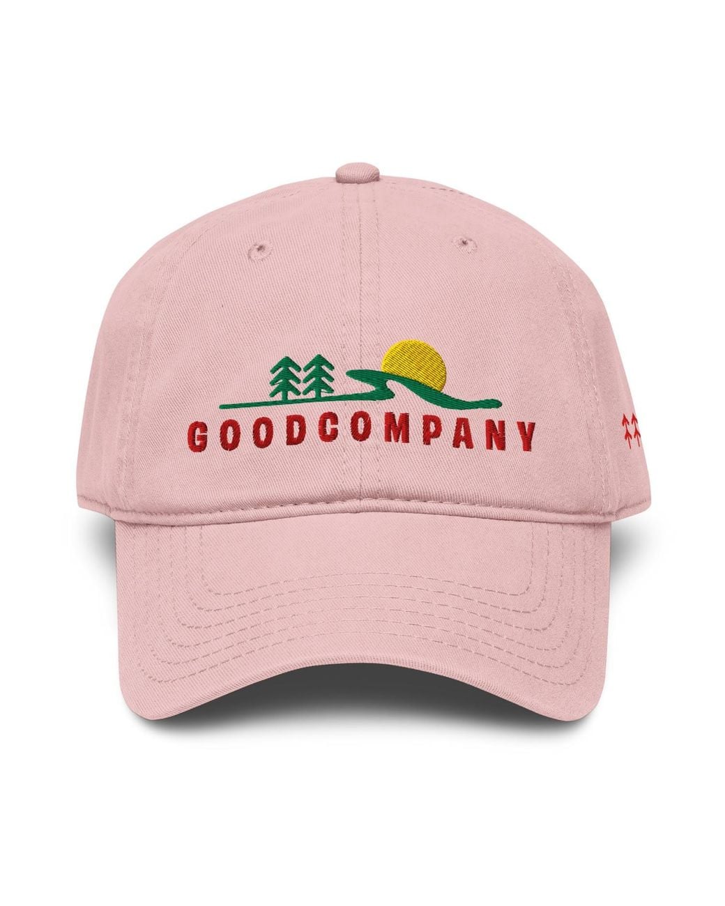 Anchor and Crew Pink Rose Good Company Supply Cotton Embroidered Cap