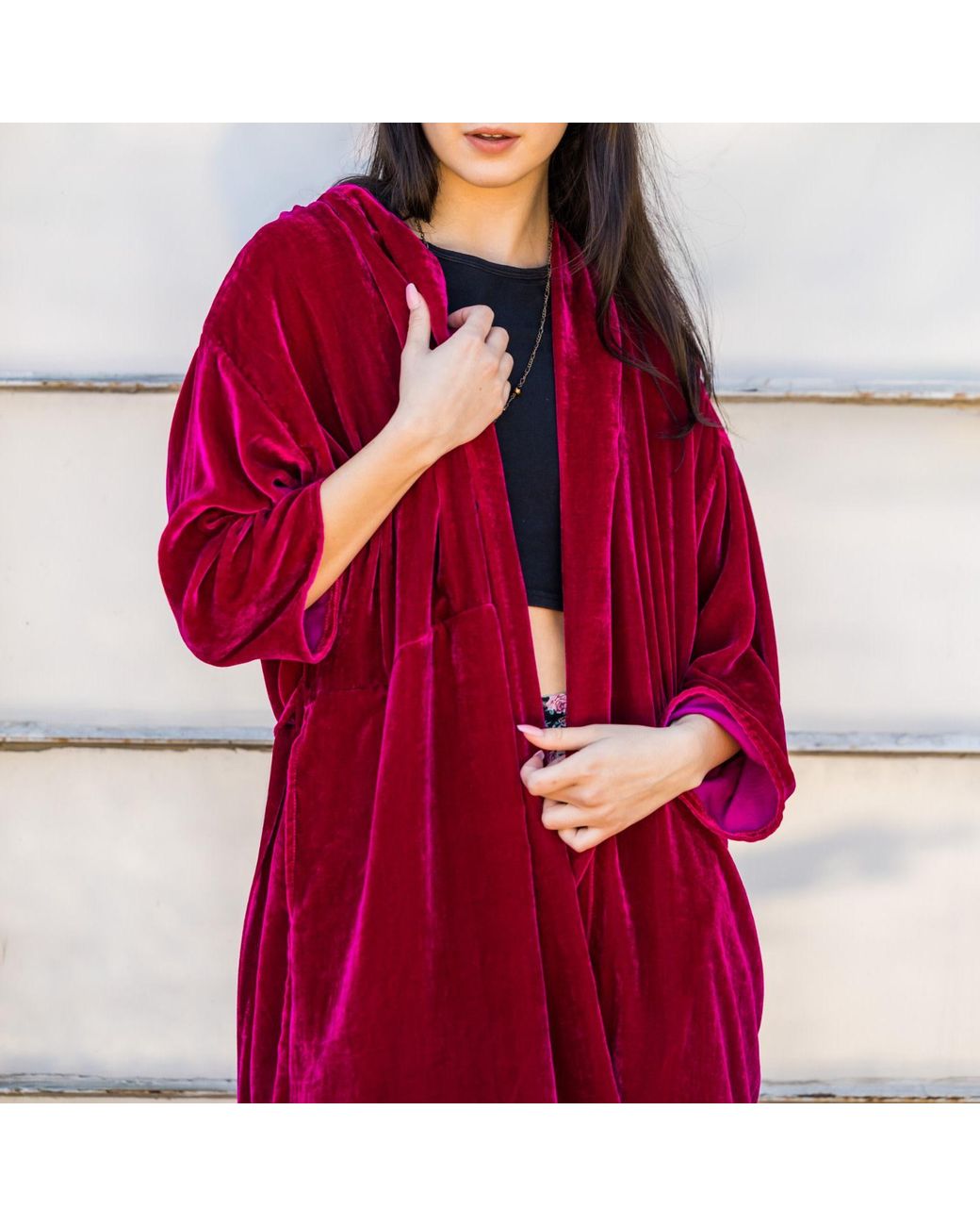 Jennafer Grace Red Zandra Silk Velvet Koi