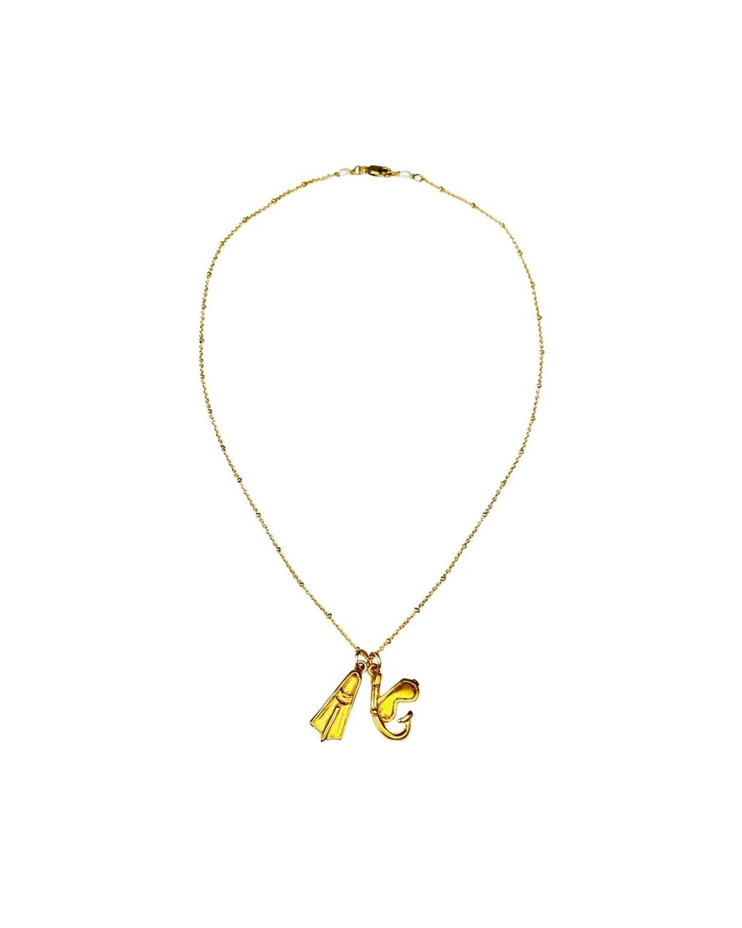 Lexi Jewelry Metallic Snorkeling Charm Necklace