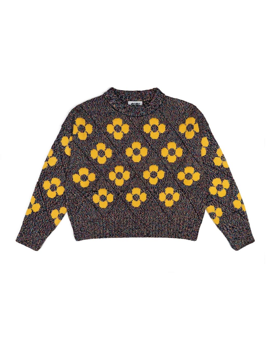 Gigi Knitwear Yellow Flower Power Sweater