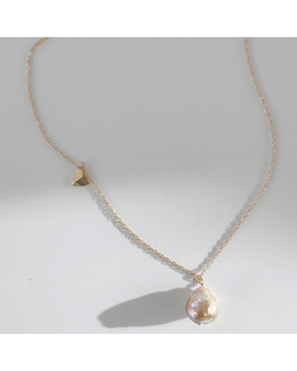 Herself Collections Metallic 14K Claudia Pearl Necklace