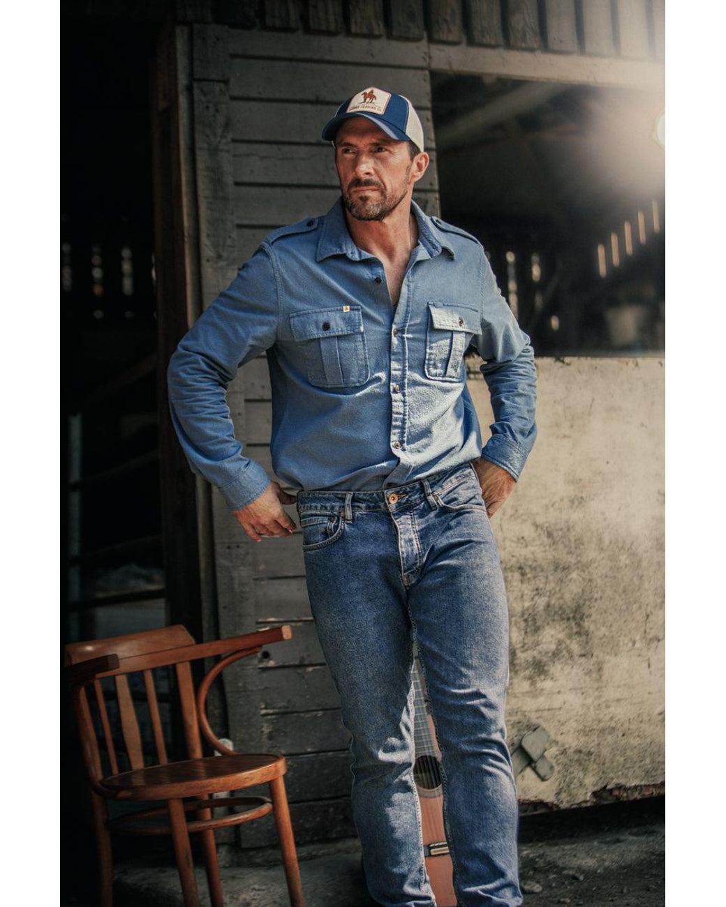 &SONS Trading Co Blue Brandon Jeans Washed for men