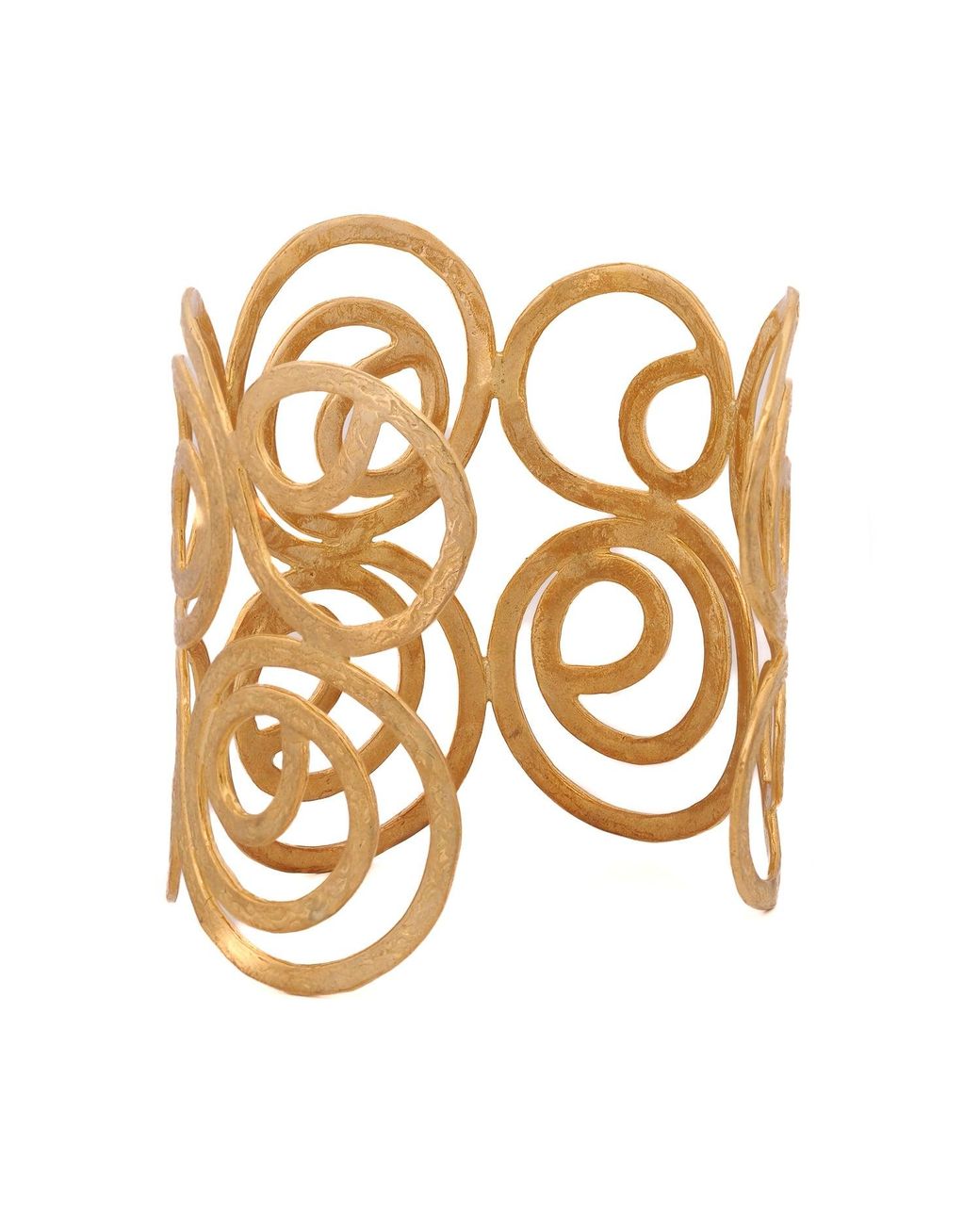 Ebru Jewelry Metallic Cleopatra En Chunky Cuff Bracelet